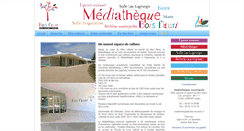 Desktop Screenshot of mediatheque.lormont.fr